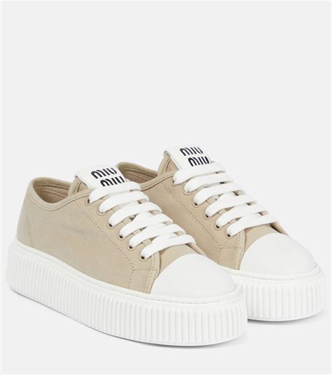 miu miu low top sneakers
